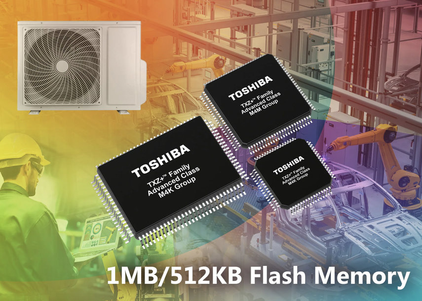 Toshiba Releases New Microcontrollers with Expanded Code Flash Memory Capacity to Support Firmware Updates